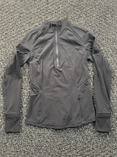 Lululemon Define Jacket Half Zip Pullover Black Size 2 Running Tennis Athletic