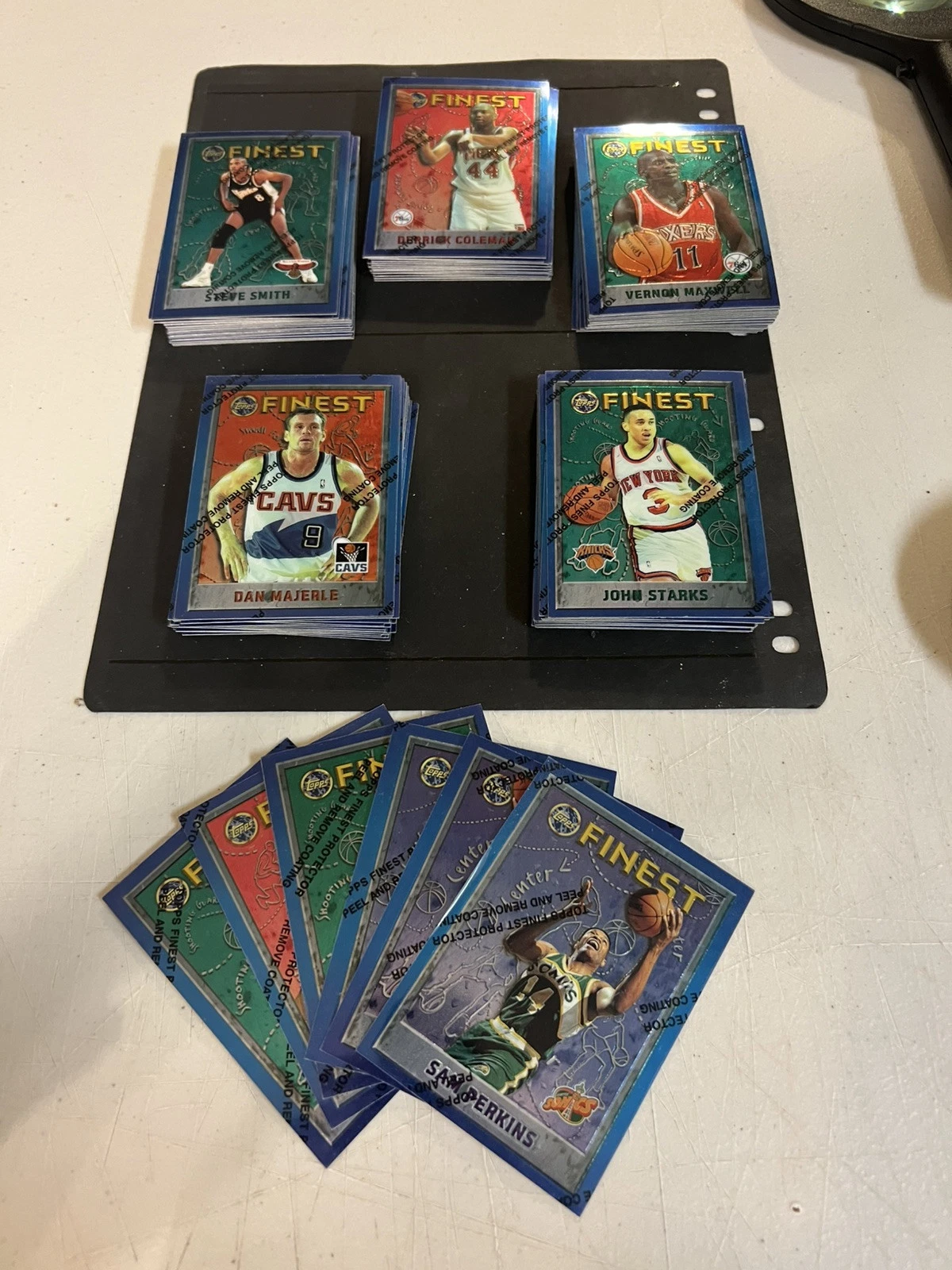 1995-96 Topps Finest Basketball Lot Of 106 John Starks Steve Smith
