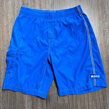 Billabong Boys Swim Trunks Blue Elastic Waist Pocket Size M