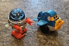 Vintage 1976 1977 Tomy Wind Up Robot Airplane Toys