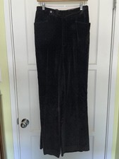 Vintage Velvet Velour 60s Or 70s Talon Tag Pants