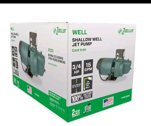 Zoeller 3/4-HP and 15-GPM Cast Iron Shallow Well Jet Pump