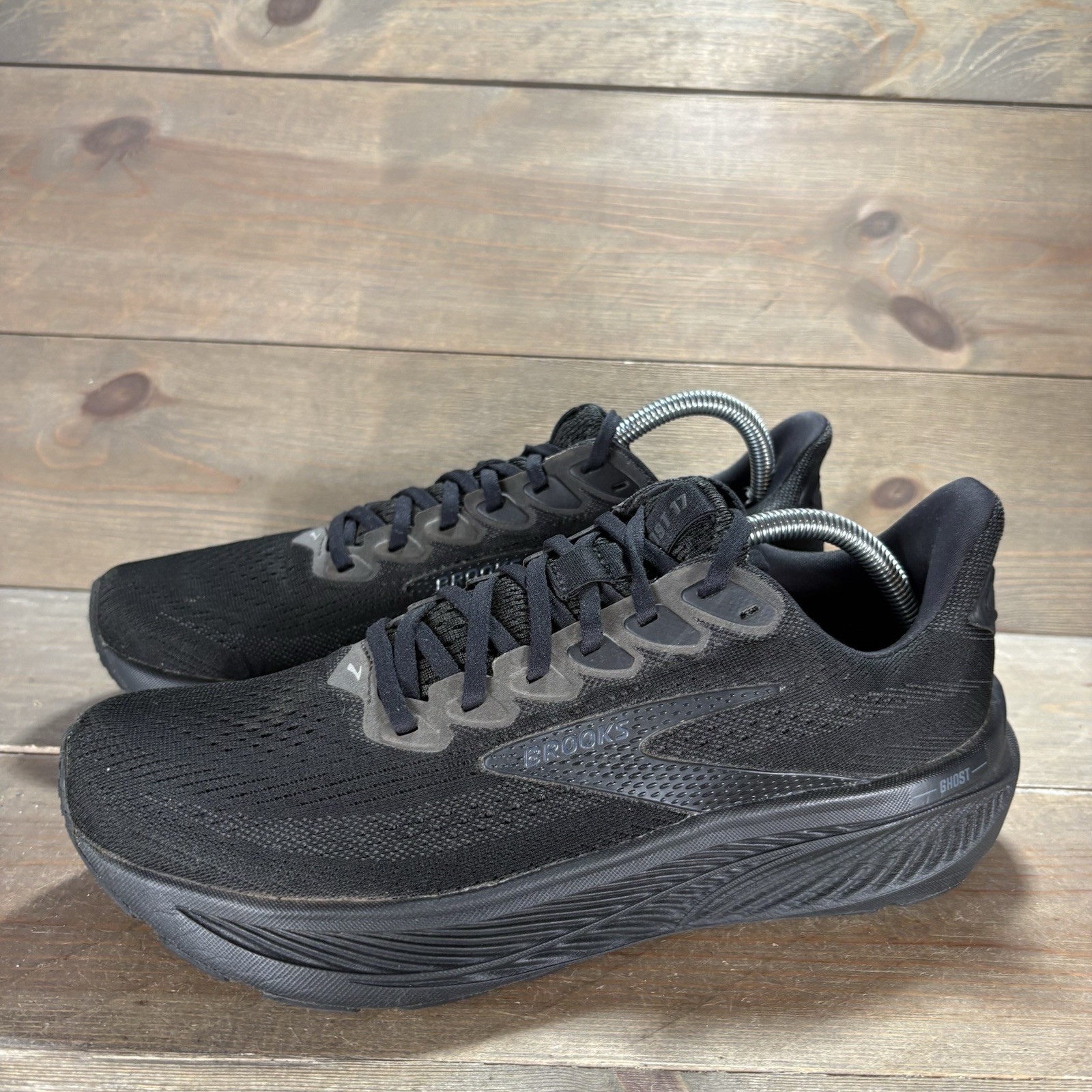 brooks ghost 17 womens size 10 shoes black athletic running sneakers