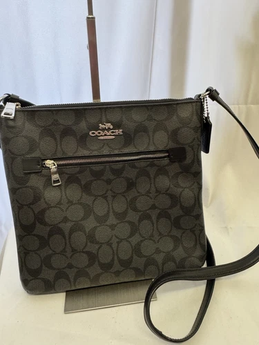 Coach Borsa da donna a tracolla per file Rowan Nera