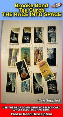 Brooke Bond Tea Card Series THE RACE INTO SPACE (Karte auswählen) One Supplied
