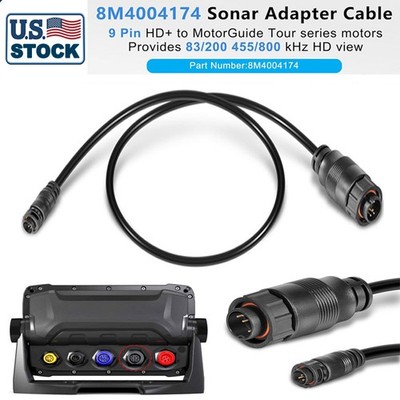 8M4004174 Sonar Adapter Cable for Lowrance 9-Pin HD+ Xsonic Transducer Port