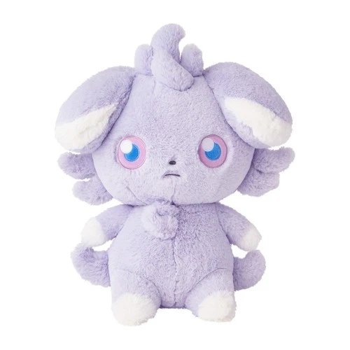Pokemon Center Original Espurr Fluffy Plush Toy PSL #MD361