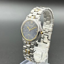 Seiko Lucent Quartz Wristwatch 5E21-6B80 Mens Vintage 18cm black dial