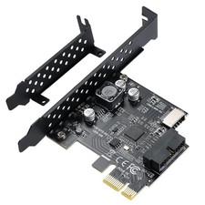 PCI-E 1X to USB 3.2 GEN1 5Gbps 20pin Front Panel Header to Type-c Front Pane...