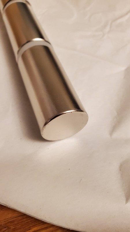 60 (sixty) Neodymium N45H Cylinder Magnets Strong Rare Earth, 1 in x 2 in