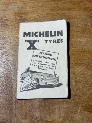 50er Jahre Michelin Reifenmontageanleitung Merkblatt mit Hinweisen für Autobesitzer