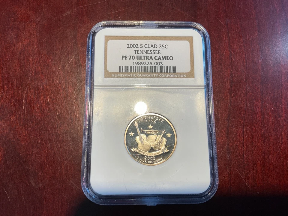 2002-S U.S. Clad State Quarters; MI, IN, LA, OH, & TN - NGC PF70 UC - Image 3 of 4