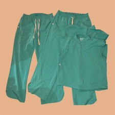 Lot of 4 Figs Scrubs Tops M, Pants Wide Leg XL Tall