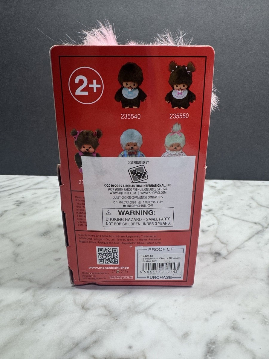 ノラネコ祭り Sekiguchi Monchhichi Bebichhichi Plush Cherry Blossom Pink Girl