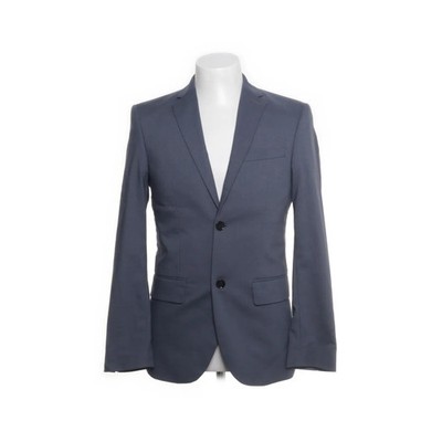 H&M, Blazer, Größe: 44, Grau, Elasthan/Polyester/Viskose, Nadelstreifen #hOu
