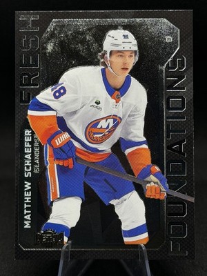 2025-26 SkyBox Metal Universe Matthew Schaefer Fresh Foundations FF-6 RC Isles