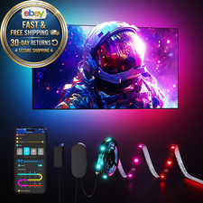 Smart TV LED Backlight Strip, RGBIC for 40-50inch 7.8 feet, Multicolor