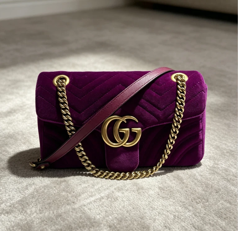 Gucci ベルベット ショルダーバッグ Gucci Velvet Exterior Bags & Handbags for Women for sale | eBay