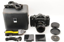 In Case NEAR MINT Pentax 6x7 67 Eye Level Film Camera SMC 105mm f/2.4 JAPAN