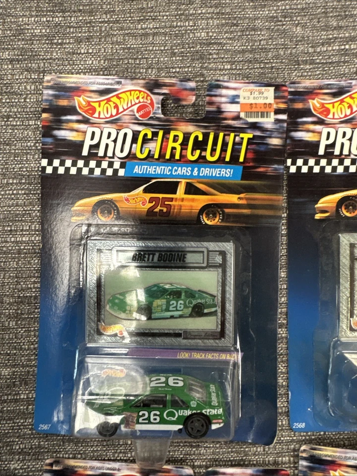 Hot Wheels - Pro Circuit - Kyle Petty, Rusty Wallace, Brett Bodine, Morgan Shepherd Foto 2 de 4
