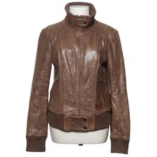 Clockhouse, Lederjacke, Damen, Größe: M, Braun, Baumwolle/Leder, Einfarbig #fHO