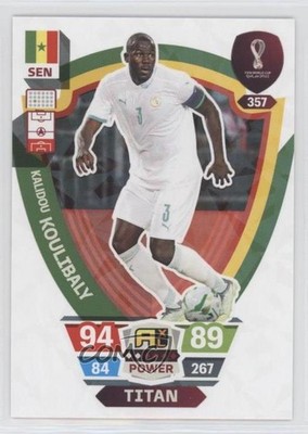 2022 Panini Adrenalyn XL FIFA World Cup Qatar Titan Kalidou Koulibaly #357 0g14