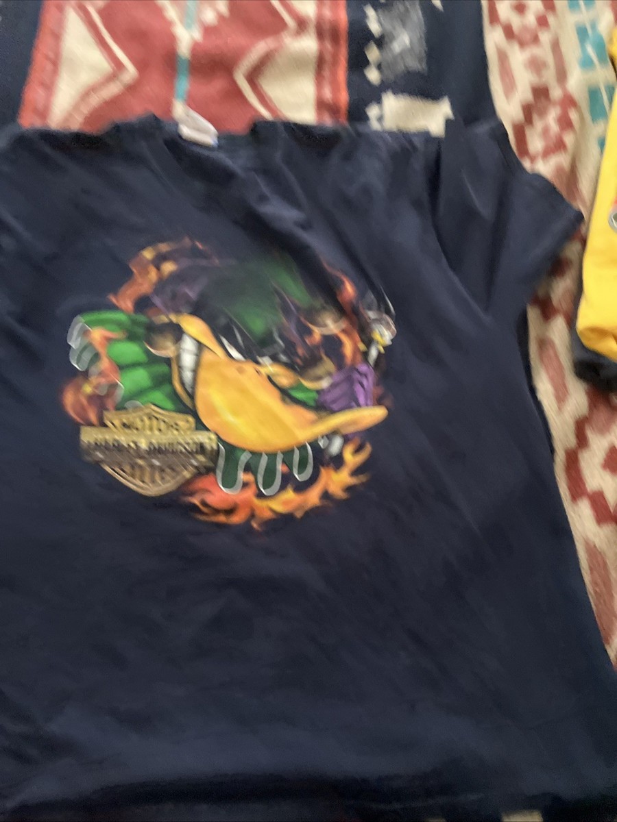 Vintage Harley Davidson Daffy Duck Looney Tunes Warner Bros