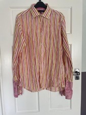MENS TED BAKER SHIRT OFFICE WORK SMART WEDDING PARTY FUN STRIPED TRENDY QUIRKY