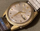 Vintage Seiko 5 6119-8070 Automatic Gold Tone Fluted Bezel Men’s Watch