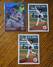 Clay Buchholz -2015 Topps Opening Day Blue Foil No.36 +2011 Diamond Anniversary