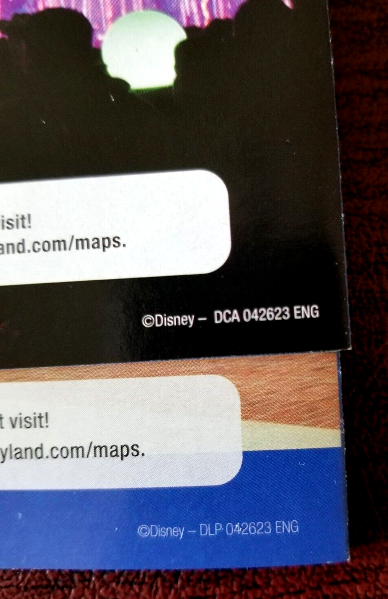 2 NEW Disneyland Park Anaheim CA California Adventure 2023 Maps