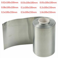 1x 0.02-1.0mm Metal Foil High Purity Pure Zinc Sheet Plate Material Lab Tool DIY