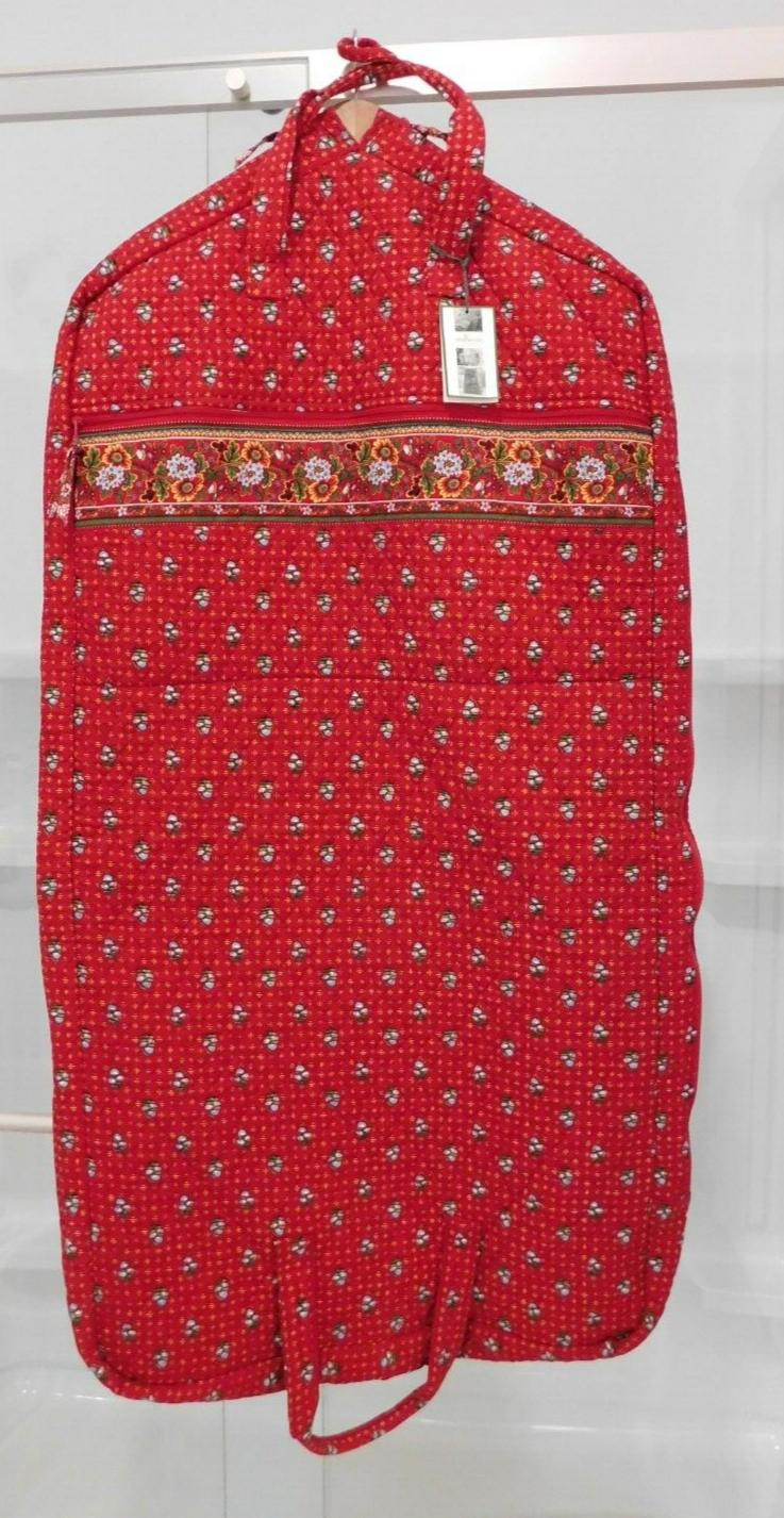 VERA BRADLEY Hanging Garment Bag Suit Wedding Clothes Provincial Red NWT eBay