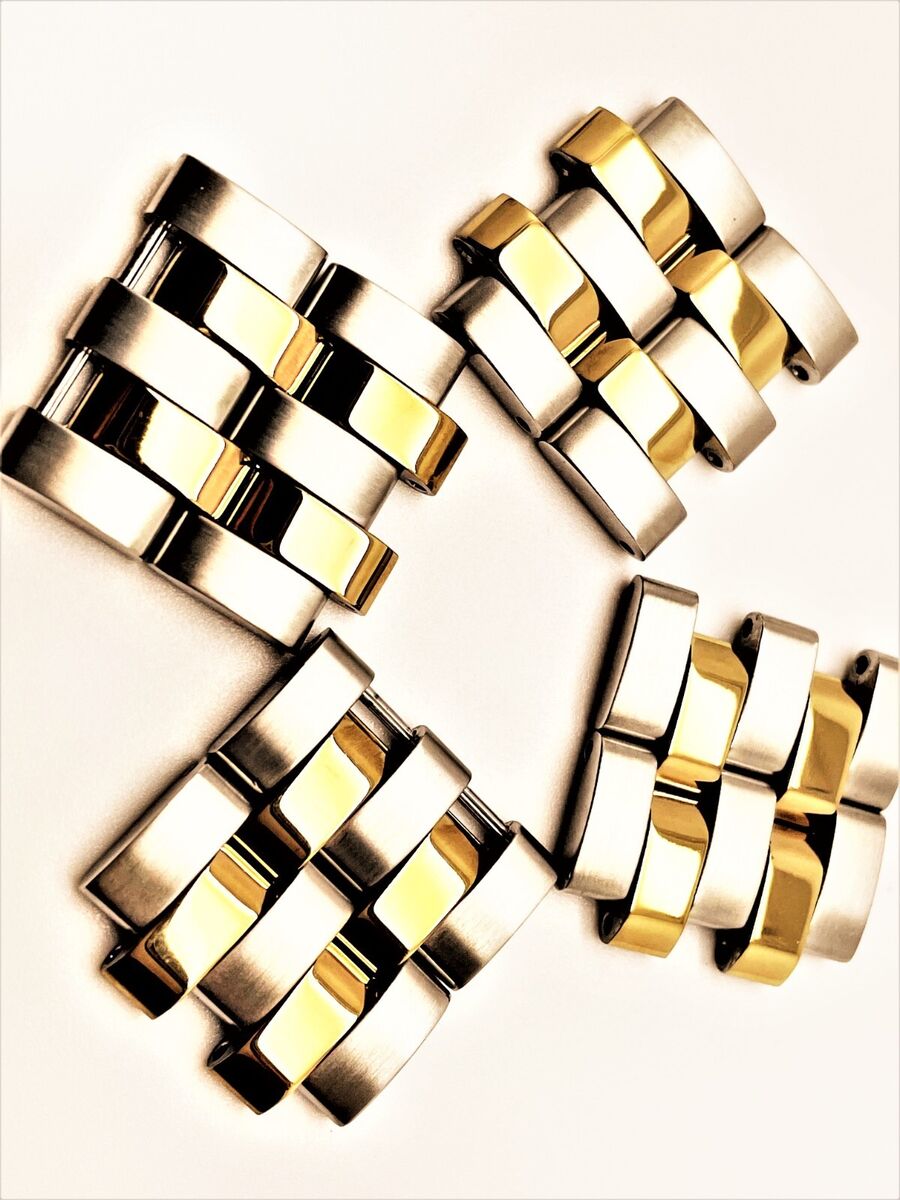 WATCH PARTS SEIKO H023-00G0 WORLD TIMER TWO TONE WATCH BAND WATCH PARTS SEIKO H023-00G0 WORLD TIMER TWO TONE WATCH BAND