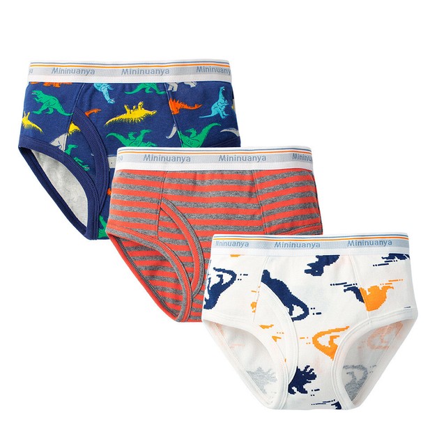 BYONEME 100/% Cotton Little Boys Briefs Soft Dinosaur Truck Toddler Underwear