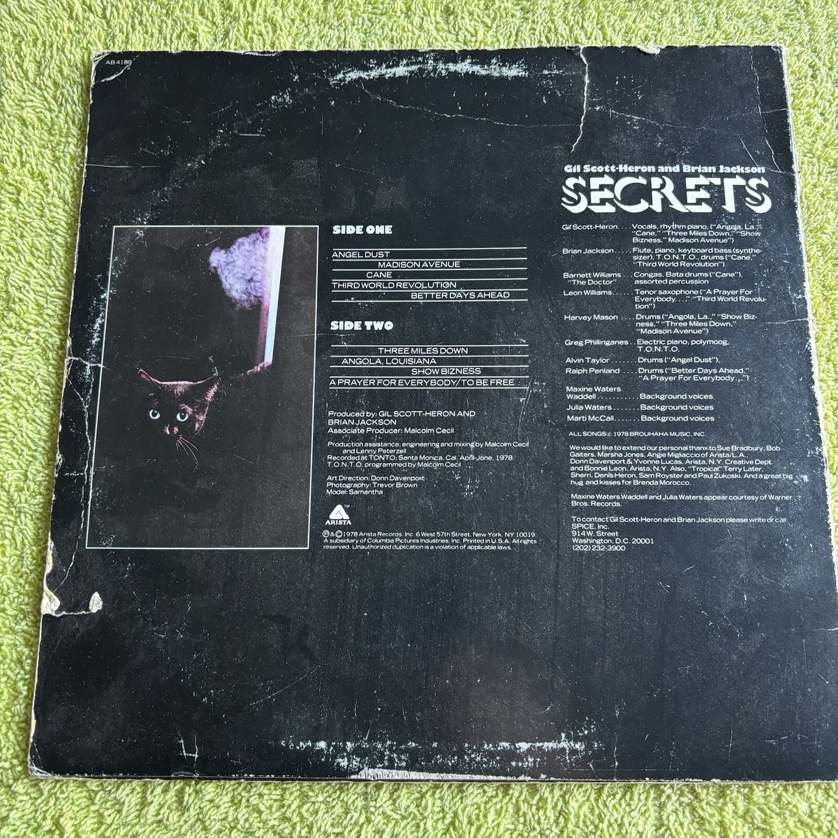 洋楽 Gil Scott-Heron - Secrets(1978 LP) 1978 Gil Scott-Heron and Brian Jackson 