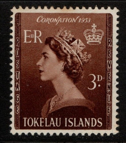 Tokelau 1953 Queen Elizabeth II Coronation SG4 MNH see note
