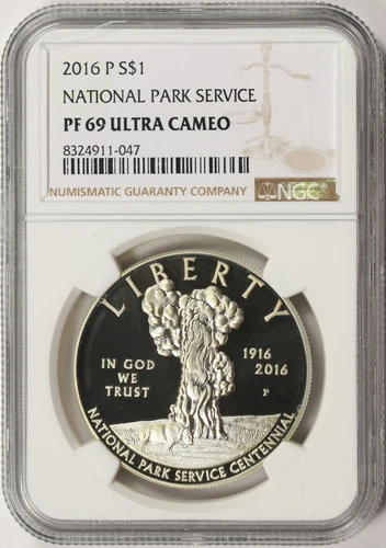 2016-P National Park Service Silver Dollar $1 NGC PF69 Ultra Cameo