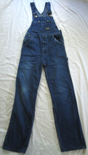 Vintage OSH KOSH B GOSH Denim Bib Overalls Carpenter Men 30X34 Vestback Workwear