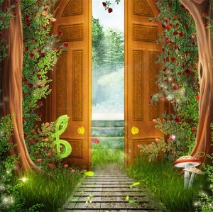 Magic Garden Gate Photography Backdrop Xmas Photo Studio Background Vinyl 6x6ft Ebay