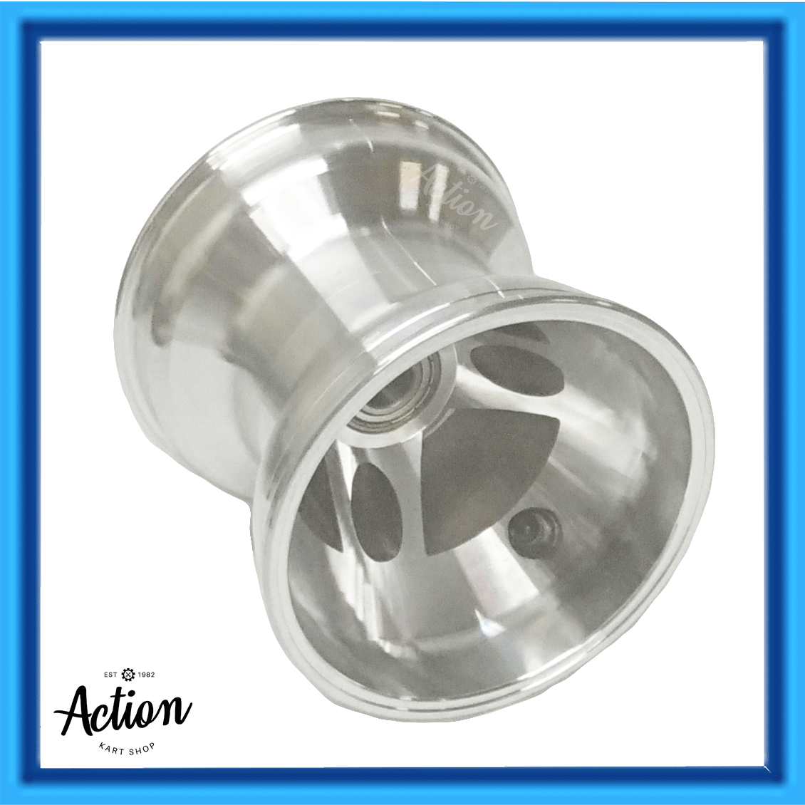 GO KART 5 INCH EDWARDS SPOKE DESIGN ALLOY RACE WHEEL 17mm BEARINGS