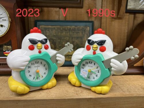 BRAND NEW! RHYTHM ROCK n’ ROLL CHICKEN ALARM CLOCK CRE321UR03 Speak up Singing - Picture 13 of 24