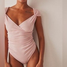 NEW Intimately FREE PEOPLE - Another Love Bodysuit in light pink - Size L