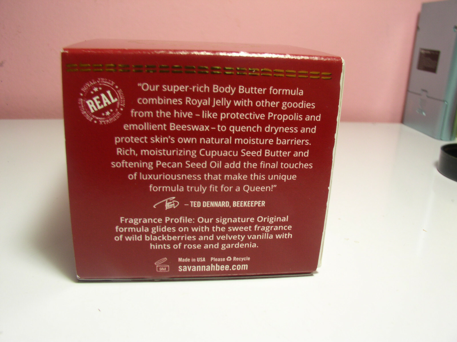 Savannah Bee Co.Royal Jelly Body Butter Original Formula Fit For a Queen 1.65 oz