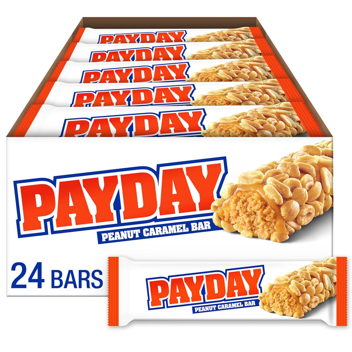 PAYDAY Peanut Caramel Candy Bars, 1.85 Oz (24 Count) | eBay