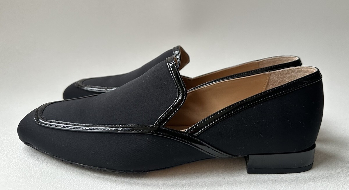 DONALD PLINER REZZA Black Leather Loafers Flat Shoes Size  display picture 2