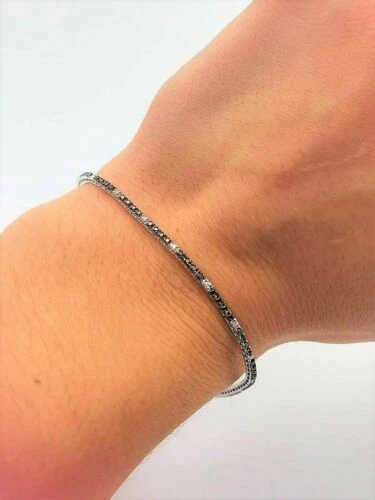 Bracciali con diamanti tennis naturale colore fantasia