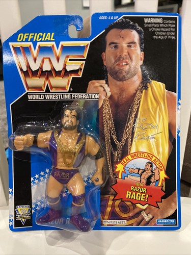 WWF WWE HASBRO RAZOR RAMON PURPLE FIGURE SERIES 10...