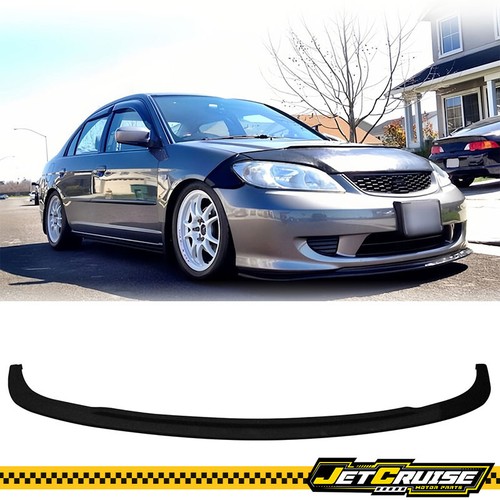 OE Style Front Bumper Lip Spoiler For 1990-1991 Honda Civic Sedan & Hatchback - Unpainted PU