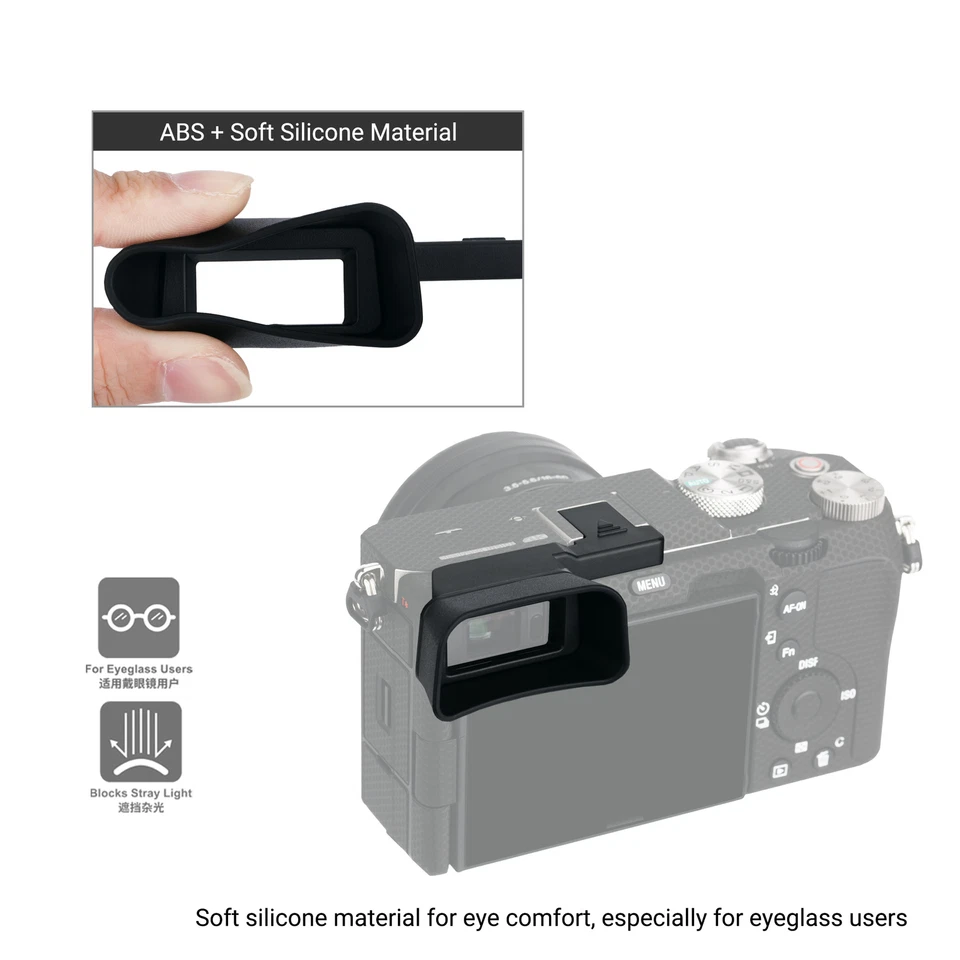 Extend Camera Eyecup Eyepiece Viewfinder  Eye Cup for Sony A7C Alpha 7C ILCE-7C - Image 3 of 4